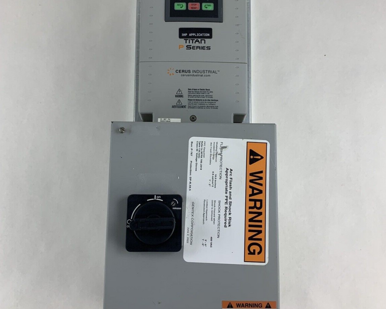 Cerus CI-007-P4 Industrial Titan P Series 2HP 3 Phase AC Drive Untested