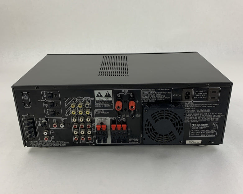 Technics SA-AX540 Receiver HiFi Stereo 5.1 Channel Tested No Remote