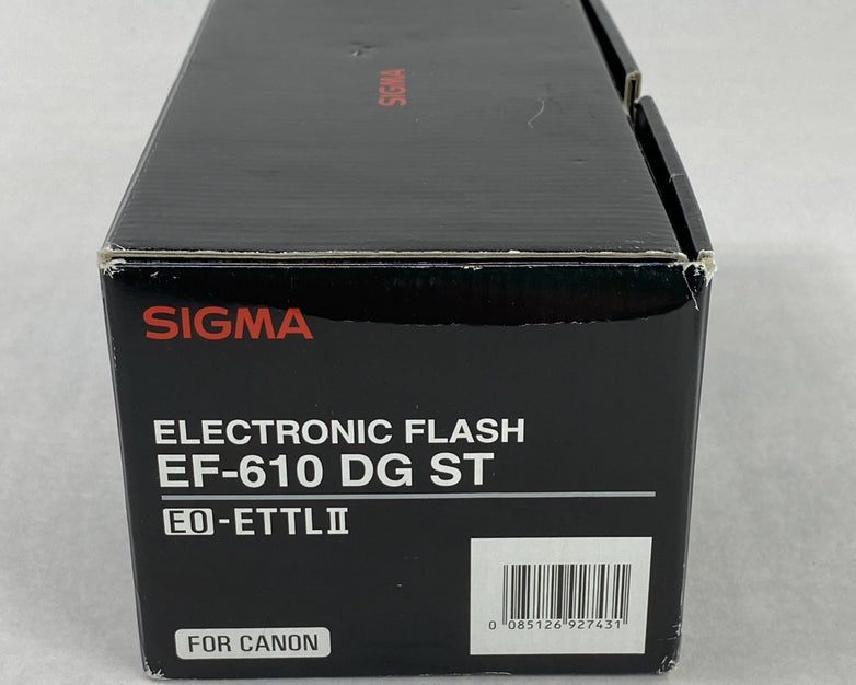 Sigma EF-610 DG ST E0-ETTL II Electric Flash For Canon