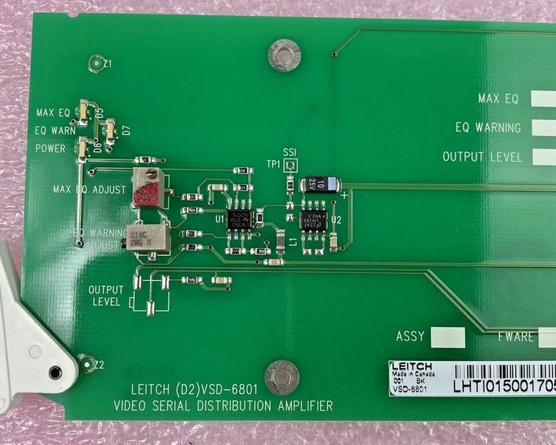 Leitch VSD-6801 video serial distribution amplifier card