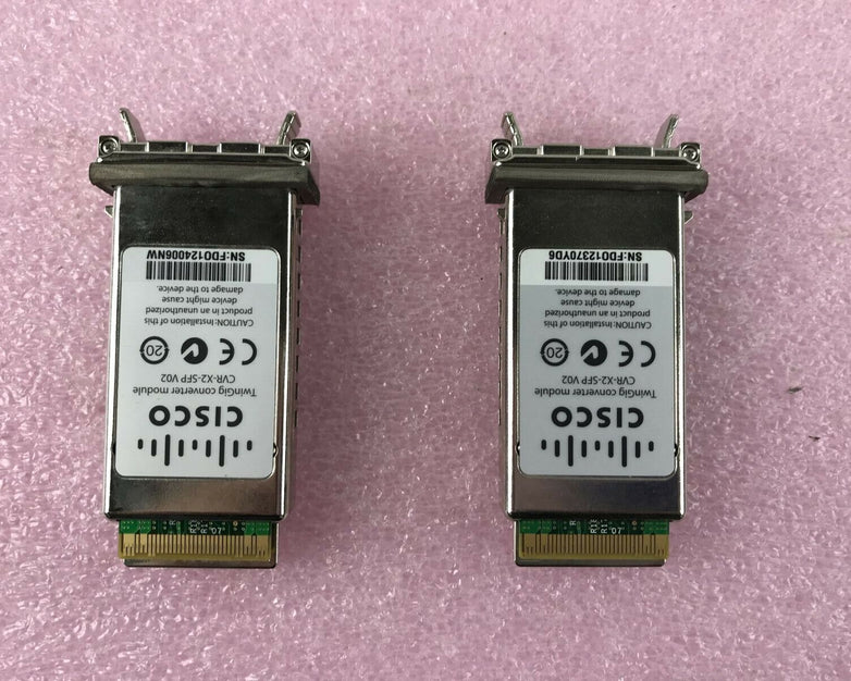 Cisco TwinGig Converter Module CVR-X2-SFP V02 (Lot of 2)