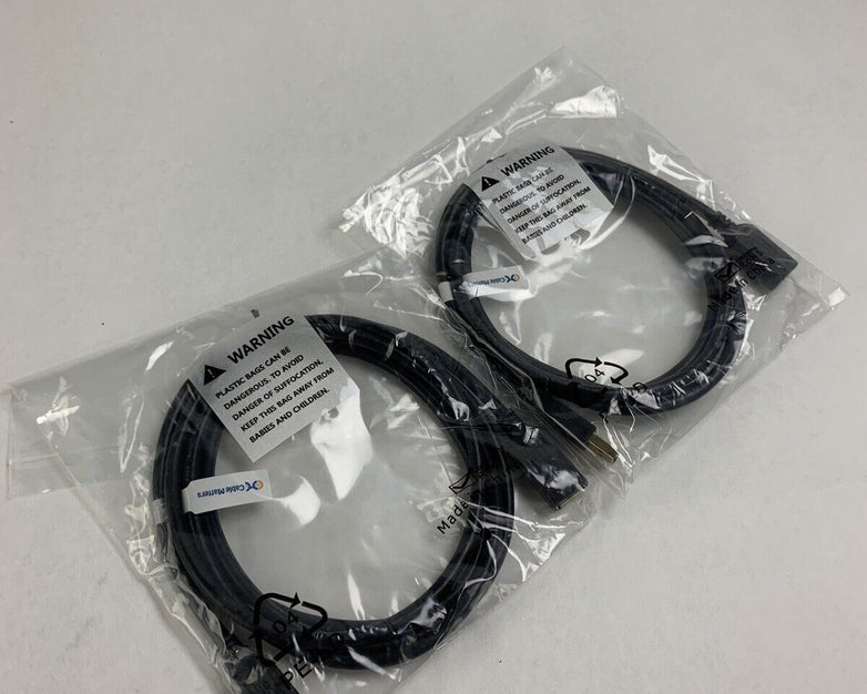 Lot of 2 2-Pack Cable Matters USB 3.0 Type A SuperSpeed 6FT 200008-Black-6x2