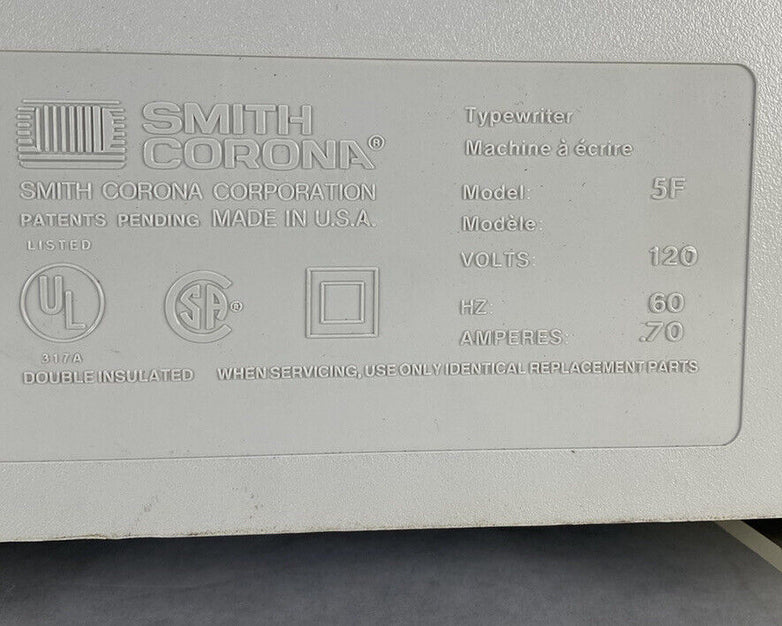 Smith Corona Electric Typewriter XD 7700 Word Processor Dictionary