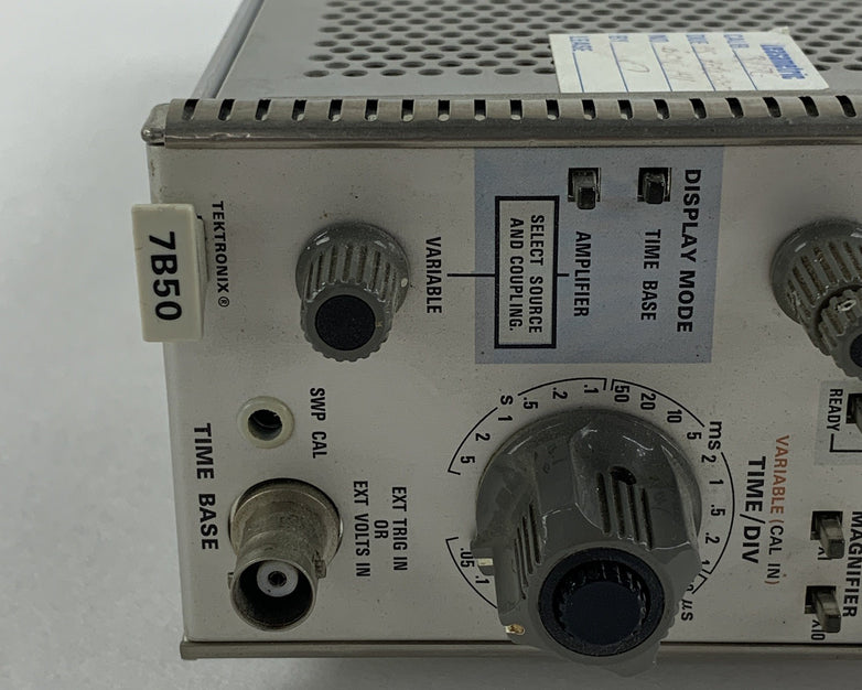 Tektronix 7B50 Time Base Plug In Unit Power Tested