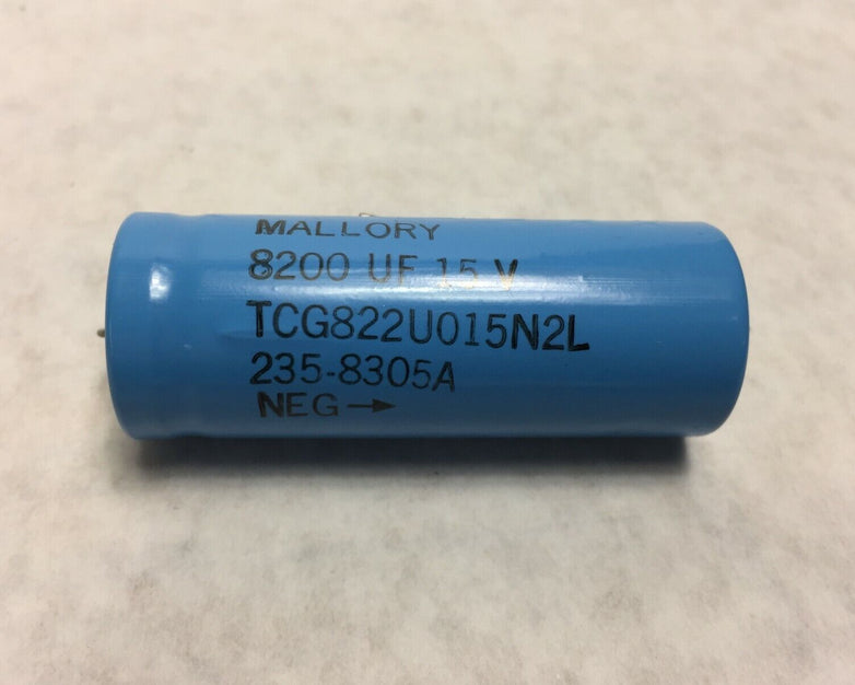 Lot of 5 Mallory TCG822U015N2L 8200UF 15V 235-8305A