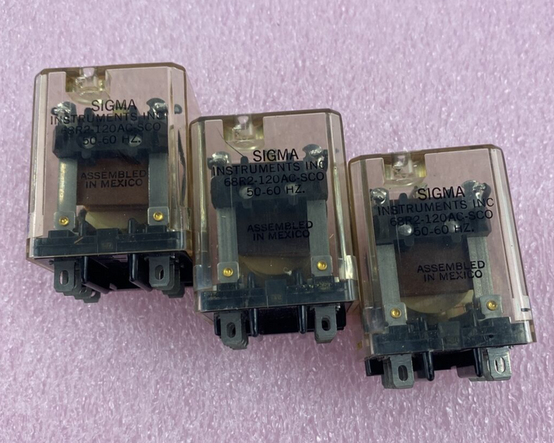 Lot of 3 SIGMA Instruments Relay 68R2-120AC-SCO