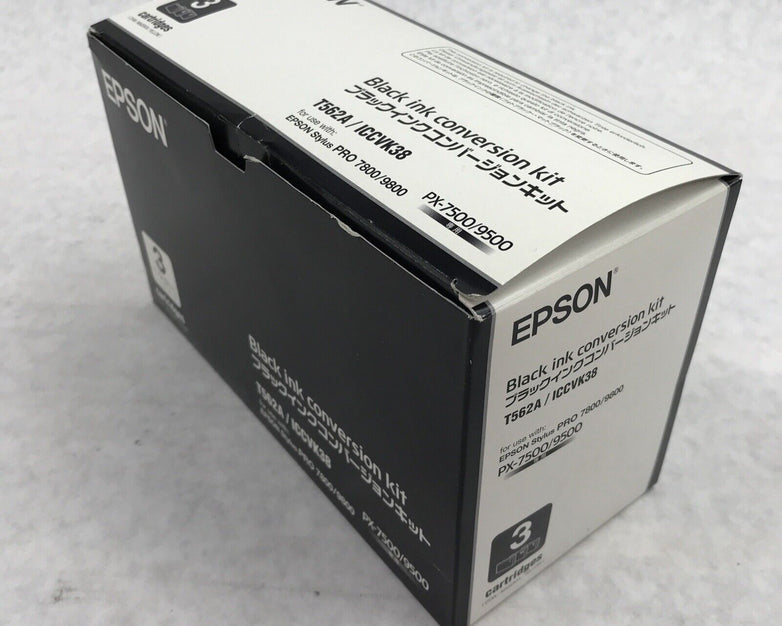 Epson T5652A ICCVK38 PX-7500/9500 Black Ink Conversion Kit 3 Cartridges