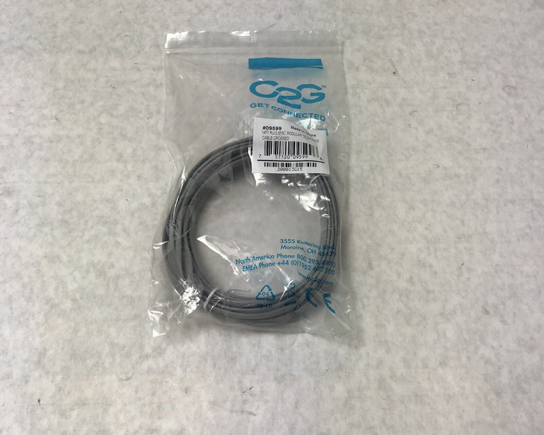 14ft RJ12 6P6C Modular Telephone Cable Crossed Line Cord (Lot of 10)