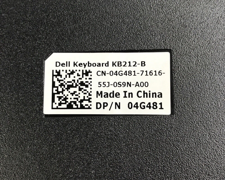 Black Dell KB212-B USB Wired 104-Key Desktop Computer Keyboard 1HF2Y DJ454 DJ458