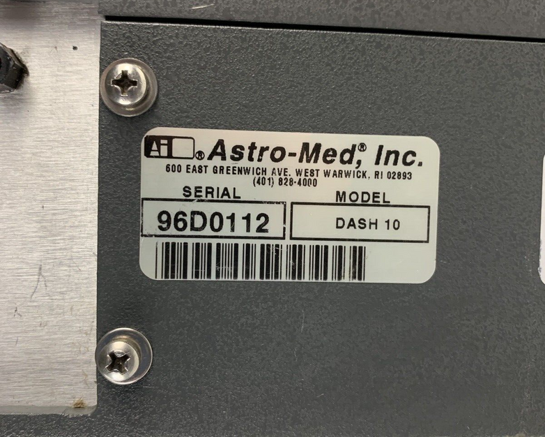 Astro-Med Dash 10 250v RMS Data Logger Powers On