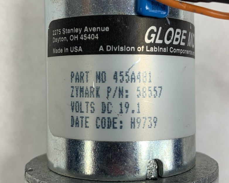 Globe Motors Zymark 455A481 58557 19.1VDC Motor