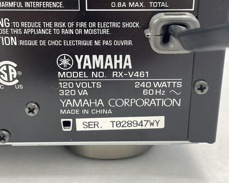 Yamaha RX-V461 Precision Audio Component/AV Sound Receiver Tested