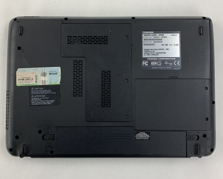 Toshiba Satellite L645D-S4030 14" Turion II 2.3 GHz 4 GB Ram No OS No HDD No AC