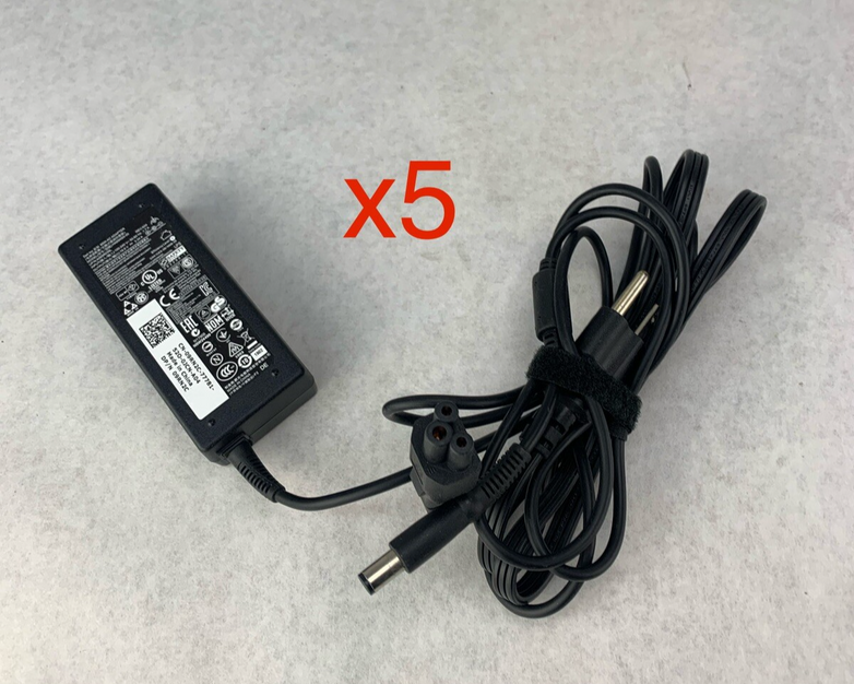 Dell HA65NS5-00 AC Adapter 19.5V 65W (Lot of 5)