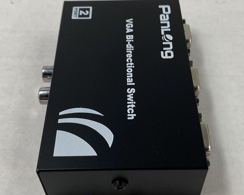 Lot of 2 Panlong 2 Port VGA Switch 2x1 VGA Switch 1920x1440