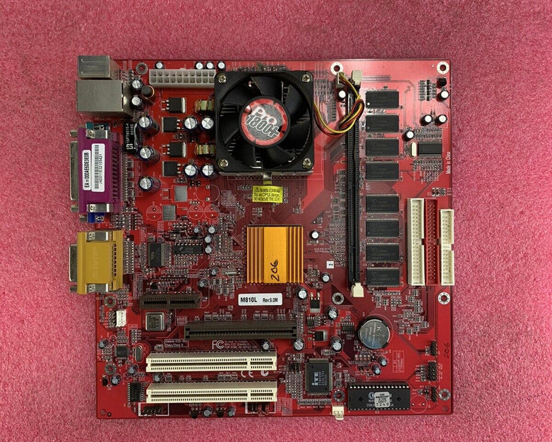 PC Chips M810L Motherboard AMD Duron 1.26GHz No RAM No I/O Shield