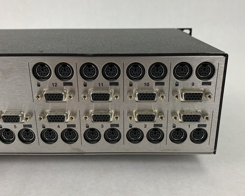 Black Box ServSwitch DUO R2 P/N KV6112FA Tested Auto Scan Button Missing Cover
