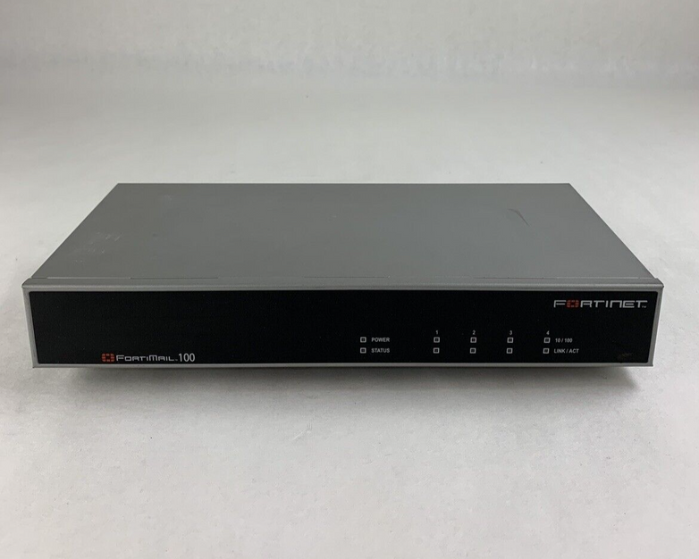 Fortinet FortiMail-100 FML-100 Security Appliance With AC Adapter Tested