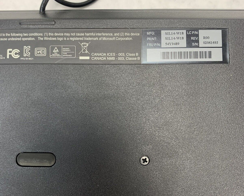 Lot of 2 Lenovo SK-8821 Keyboard SIL14-W18