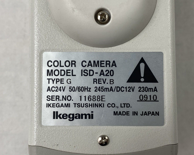 Ikegami ISD-A20 Color Security Camera 1/3" 2.7-12mm Lens For Parts or Repair