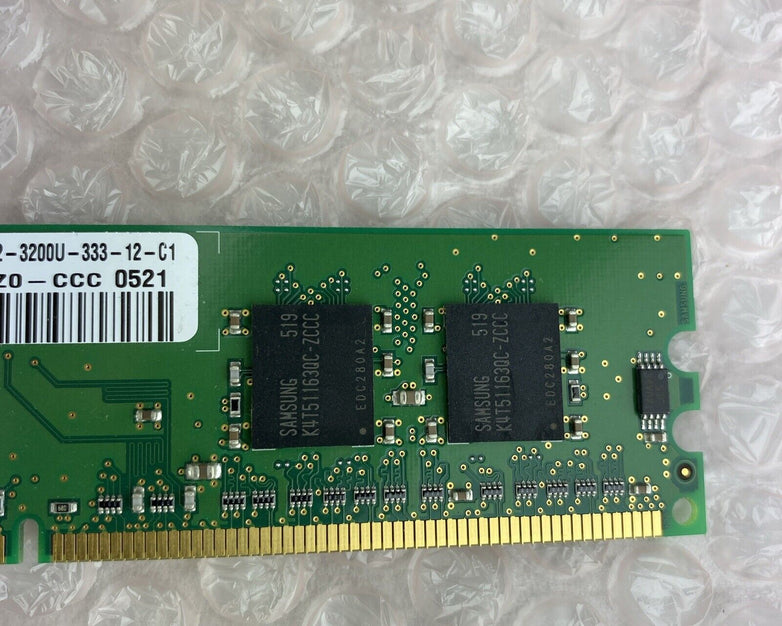 256MB Samsung 1Rx16 PC2-3200U-333-12-C1 Memory M378T3354CZ0-CCC Lot Of 16