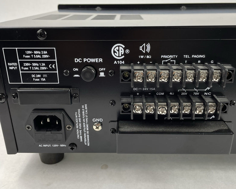 Yorkville CA1 Coliseum Series Professional Public Address Power Amplifier Tested