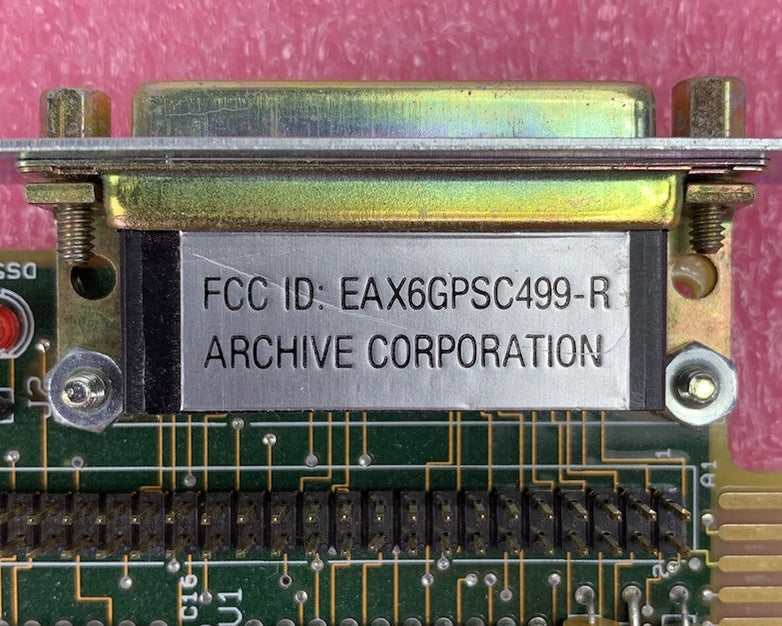 Archive Corporation EAX6GPSC499-R 8-Bit ISA Tape Controller