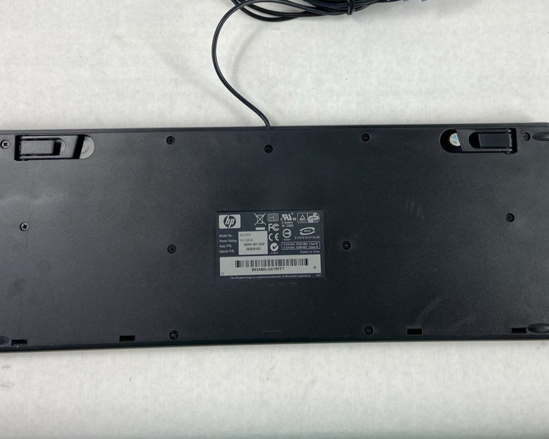 Lot of 4 (Four) Hewlett Packard HP KB-0316 | SK-2880 Black/Silver PS/2