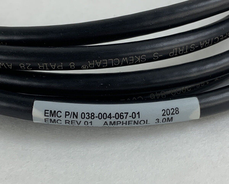 EMC 038-004-067-01 QSFP 3M Cable Amphenol Box Opened