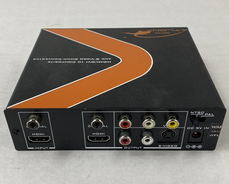 Atlona AT-HD530 HDMI to Composite/S-Video Down-Converter w/ Adapter Power Tested