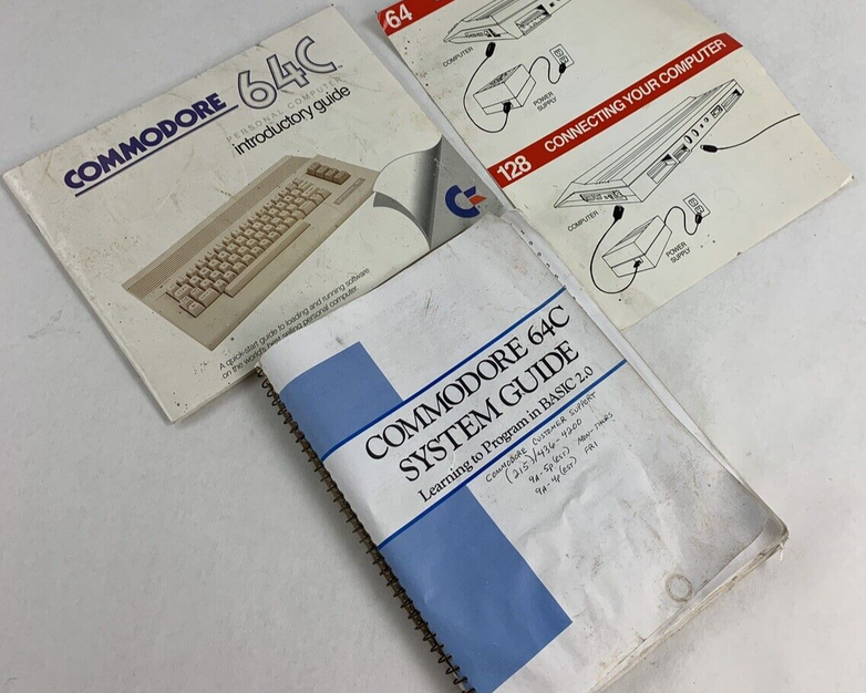 Commodore 64 64C Computer System Boots w/PSU, NKP Deluxe Keypad, and Manuals