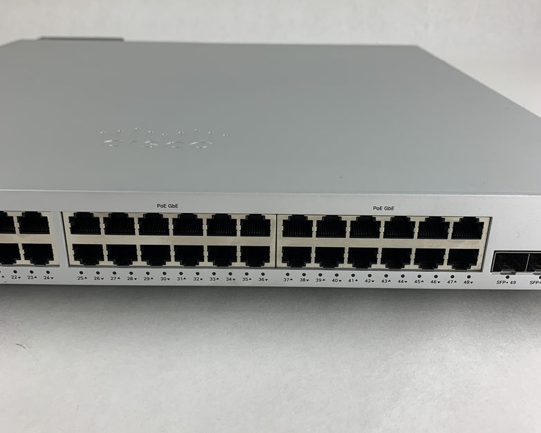 Cisco Meraki MS250-48FP-HW 48 Port Switch Unclaimed Tested Reset