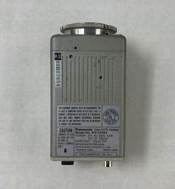 Panasonic WV-CP454 Color CCTV Camera No Lens (Parts and Repair)