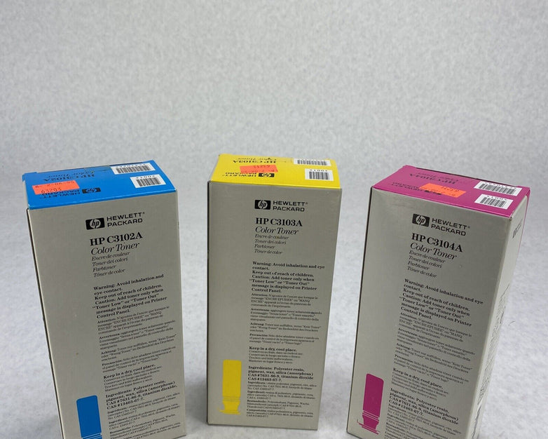 HP C3102A Cyan + C3103A Yellow + C3104A Magenta Color Toner Cartridge LaserJet 5