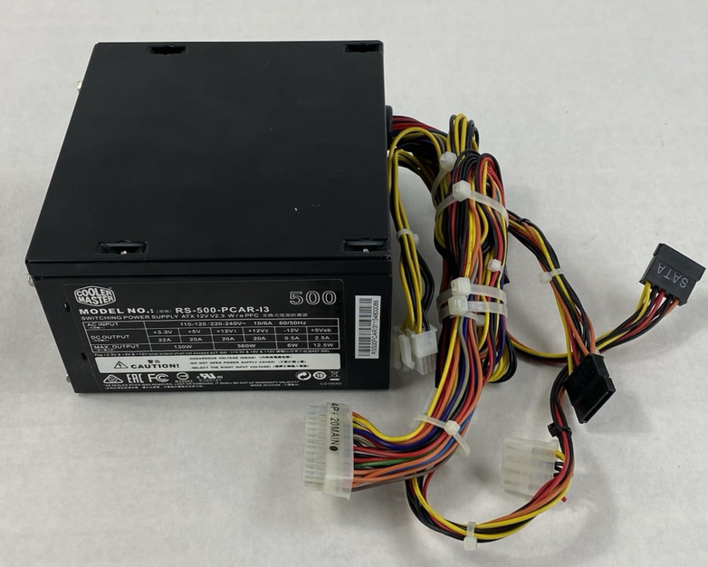 Cooler Master RS-500-PCAR-13 500W Power Supply Tested