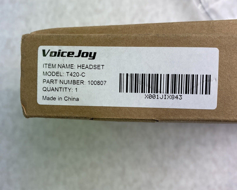Voicejoy 100807 Call Center RJ-11 Phone Headset T420-C Black