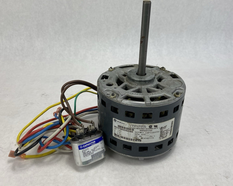 GE 5KCP39GGS336S Blower Motor 1/3 HP 1075 RPM 3SPD 115V - Untested