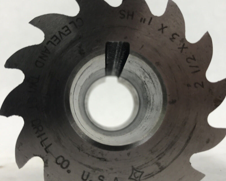 Cleveland Twist Drill Co U.S.A. 2 1/2 x 3 x 1" High Speed Steel End Mill Plainer