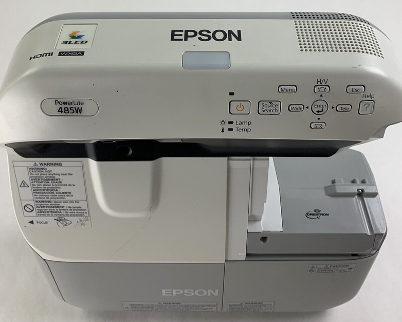 Epson PowerLite H454A LCD Projector 485W 3000 or less Lamp Hours No Remote