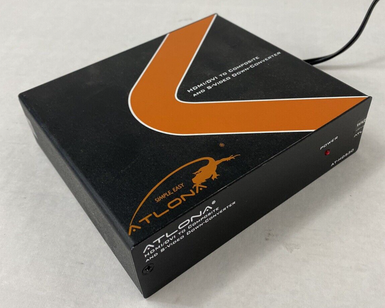 Atlona AT-HD530 HDMI to Composite/S-Video Down-Converter w/ Adapter Power Tested