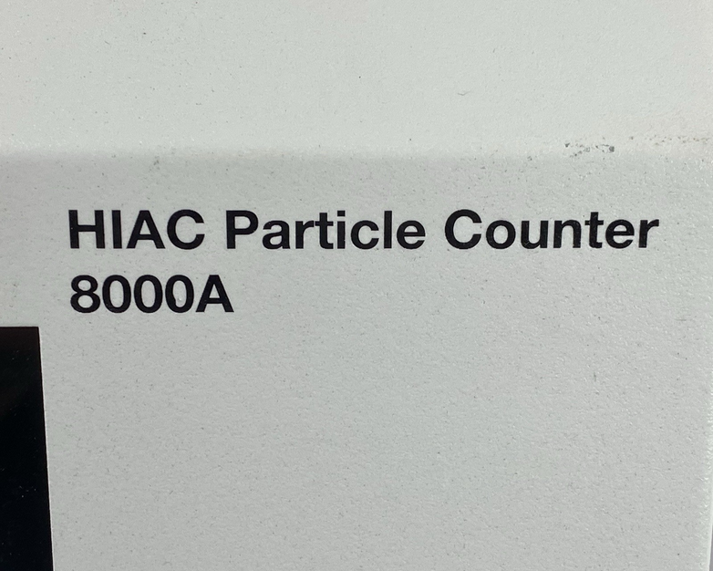 HACH 8000A HIAC Particle Counter No Power Cord Power Tested
