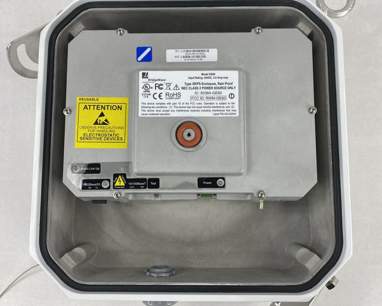 BridgeWave GE60.3 High / GE60.3 Low Wireless Gigabit Ethernet Link