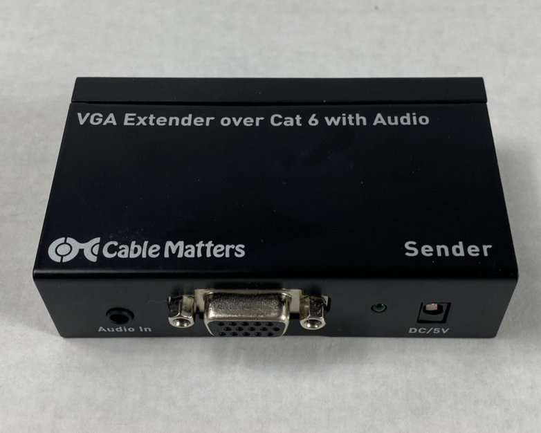 Cable Matters Model 103004 VGA Extender Over Cat6 With Audio Sender Only