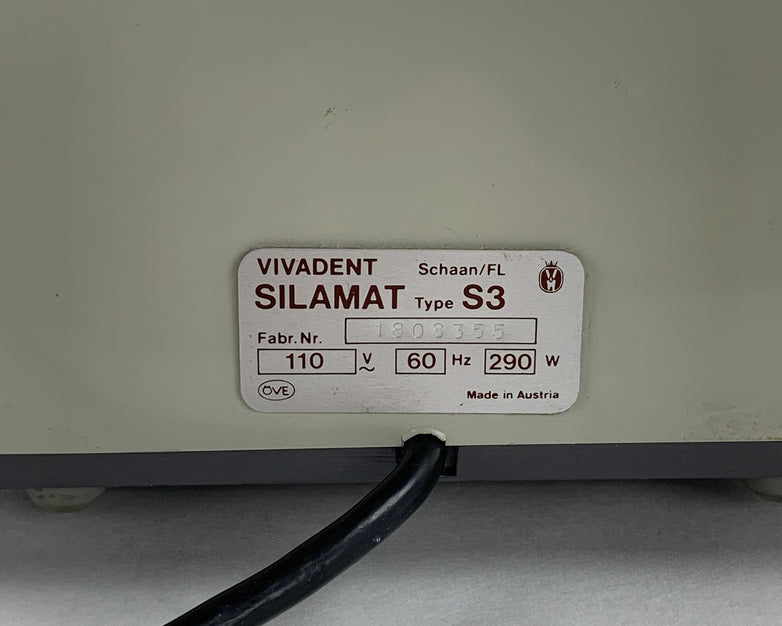 Vivadent Silamat S3 Dental Amalgamator Capsule Mixer Power Tested