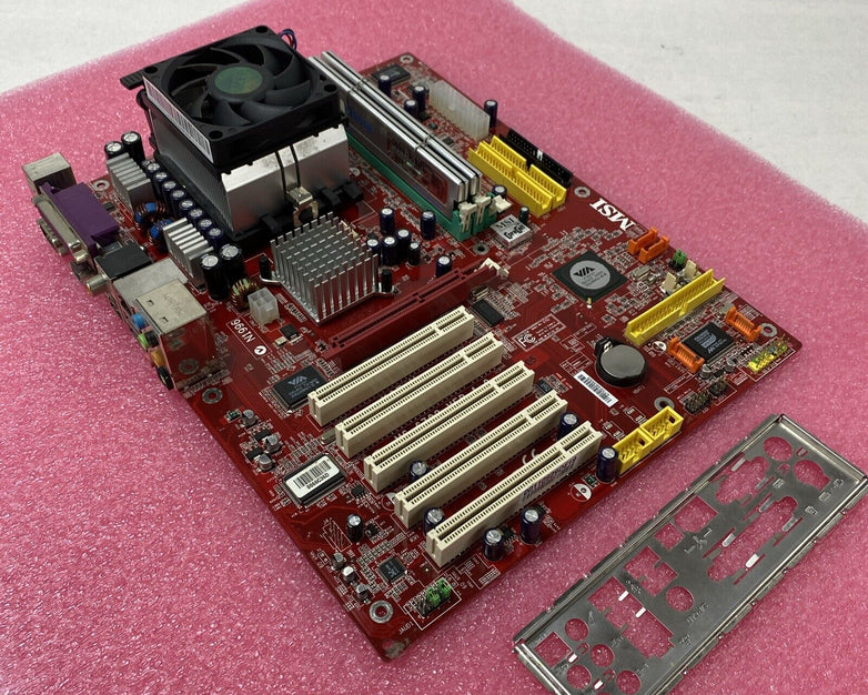 MSI 6702 Motherboard AMD Athlon 64 3400t 2.4GHz 1GB RAM w/ Shield