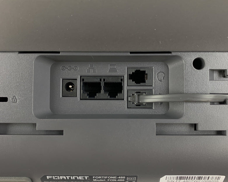 Fortinet FortiFone 480 FON-480 High end IP Phone W/ Handset and Stand Reset