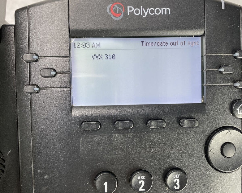 Polycom 2201-46161-001 VVX 310 IP VOIP 6 Line SIP POE Telephone NO AC ADAPTER