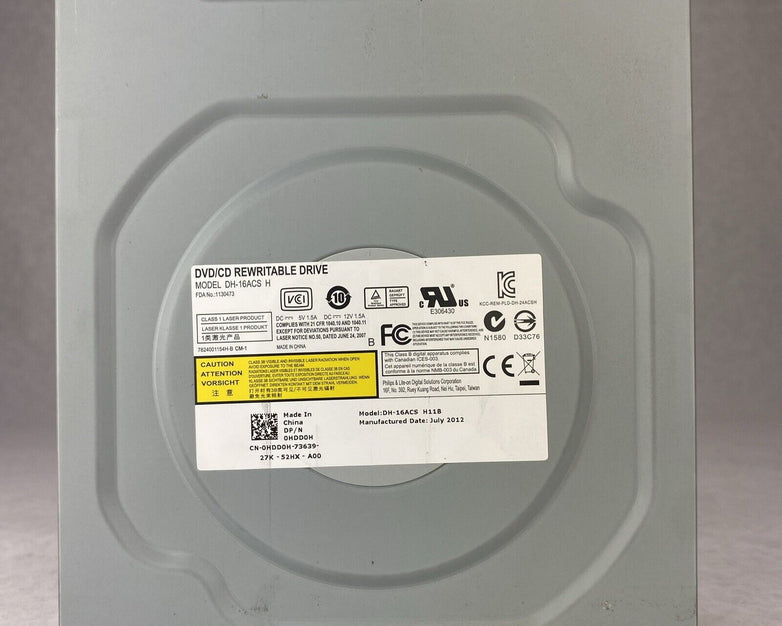 Dell DH-16ACS H 16X DVD+/-RW Drive DP/N 0HDD0H Tested and Working