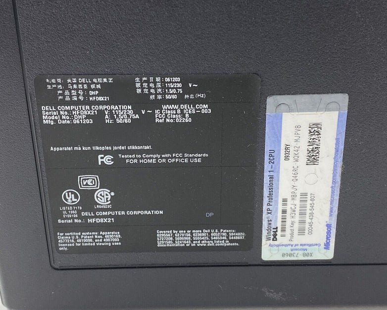 Dell Dimension 4600C SFF Intel Pentium 4 2.80GHz 1GB RAM No HDD No OS