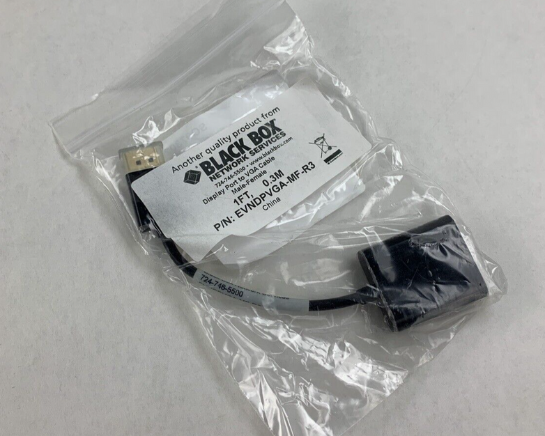 Black Box Displayport Adapter Displayport Male To Vga Female New Lot of 2